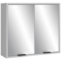 SPIEGELSCHRANK 71/65/22 cm  - Schwarz/Grau, MODERN, Glas/Holzwerkstoff (71/65/22cm) - Livetastic