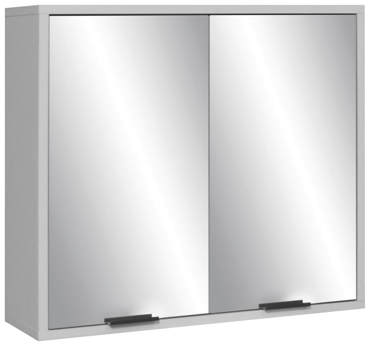 SPIEGELSCHRANK 71/65/22 cm  - Schwarz/Grau, MODERN, Glas/Holzwerkstoff (71/65/22cm) - Livetastic