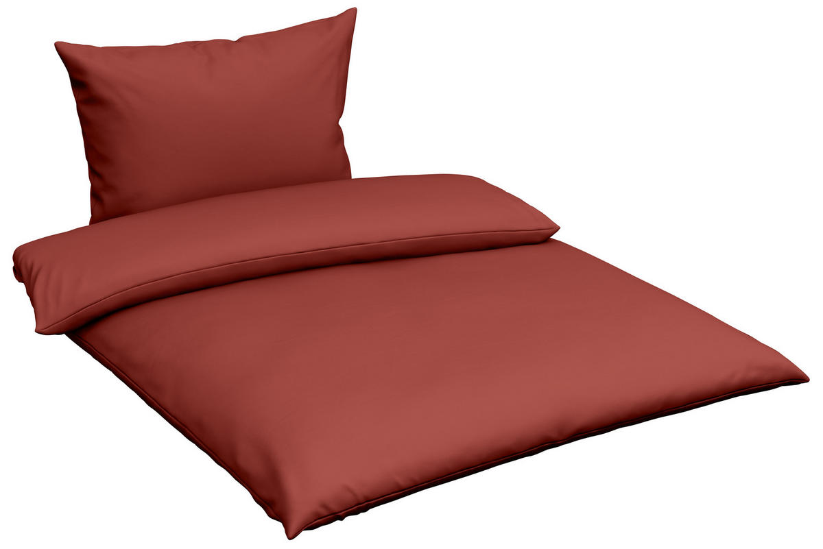 BETTWÄSCHE 2-teilig Renforcé 140/200 cm  - Rot, Basics, Textil (140/200cm) - Esposa