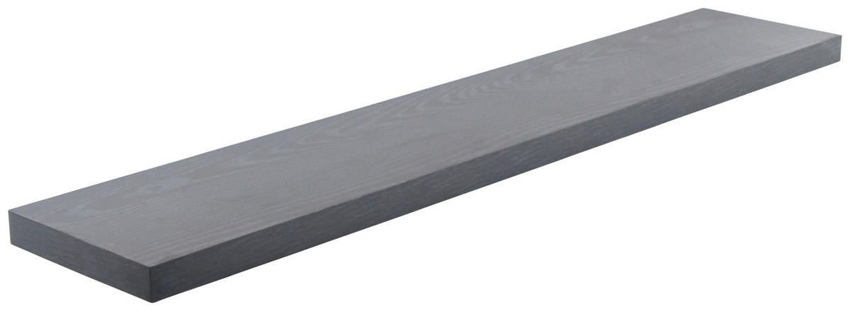 WANDBOARD in 120/3,8/23,5 cm Schwarz  - Schwarz, Basics, Holzwerkstoff (120/3,8/23,5cm) - Boxxx