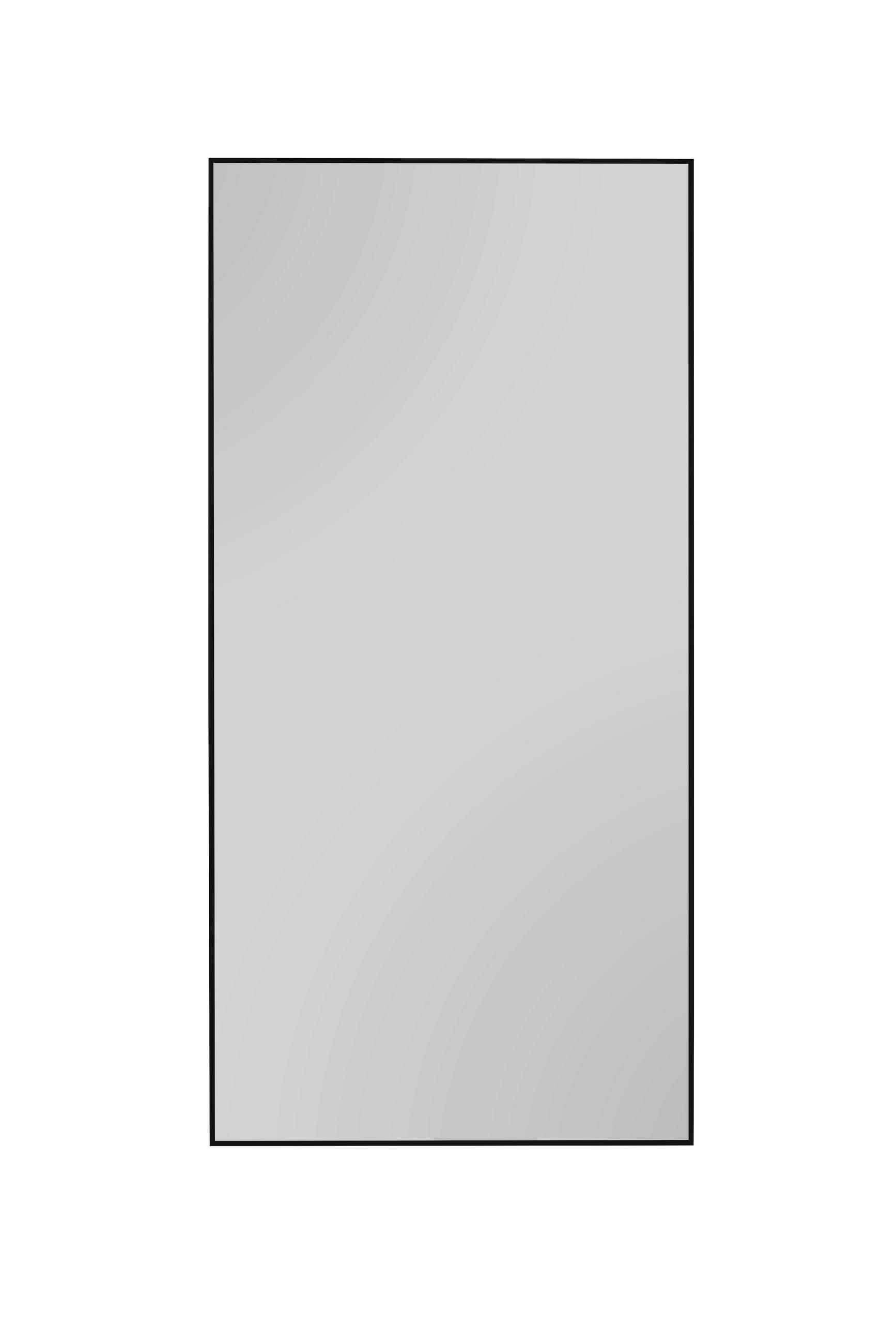 WANDSPIEGEL 100/200/2,5 cm    in rechteckig  - Schwarz, MODERN, Glas/Metall (100/200/2,5cm) - Milino