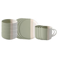 FRÜHSTÜCKSSET PastelPop Green 12-teilig  - Salbeigrün/Beige, Basics, Keramik - Villeroy & Boch