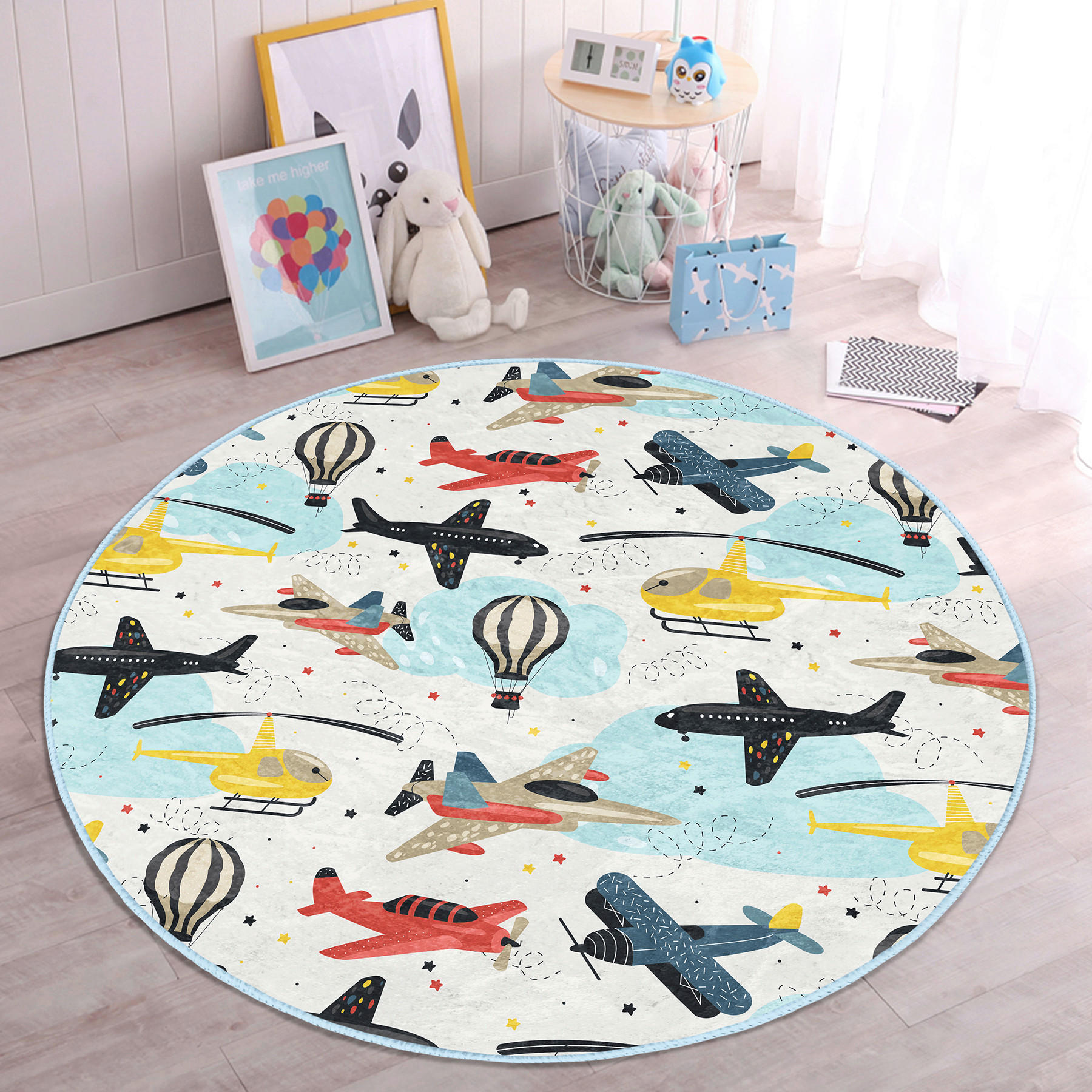 XXXLutz Kinderteppich Mehrfarbig 180x180 cm