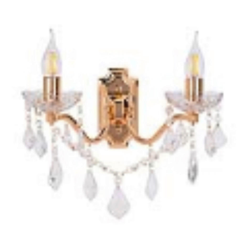 WANDLEUCHTE ODESSA 37/22/18,5 cm  - Goldfarben, KONVENTIONELL, Metall (37/22/18,5cm)