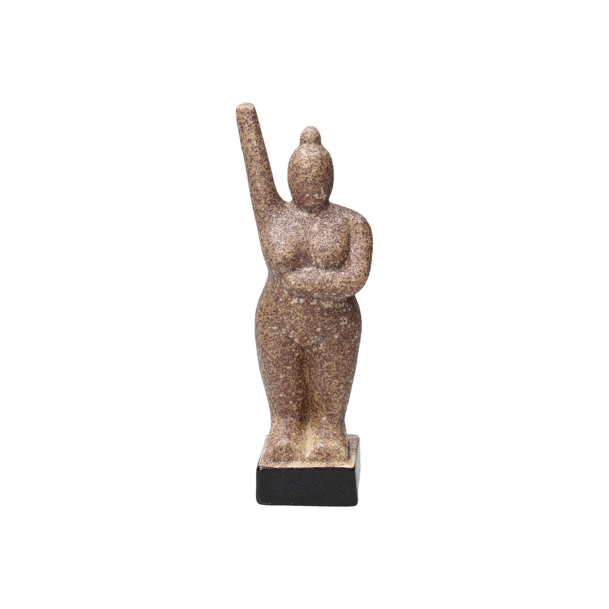 SKULPTURA - braon-crvena, Osnovno, keramika (6/7/23cm)