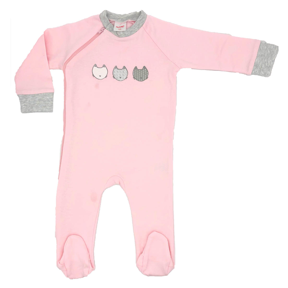 PYJAMAS  - ljusrosa/grå, Basics, textil (74null) - My Baby Lou