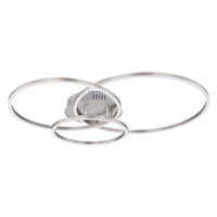 LED-DECKENLEUCHTE 68/55/10 cm   - Opal/Weiß, Design, Kunststoff/Metall (68/55/10cm) - Globo