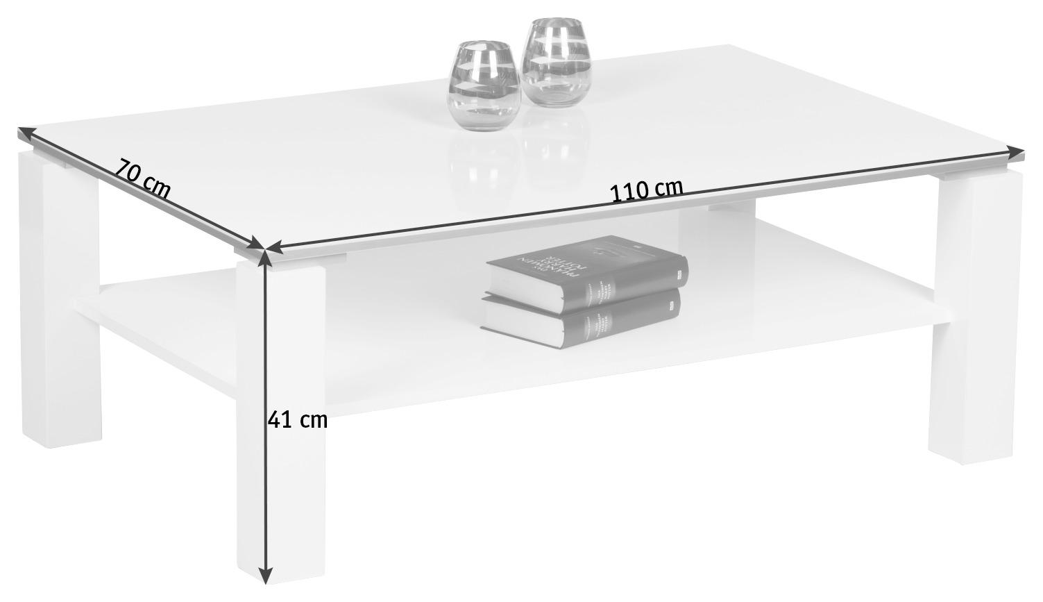 KLUB STOLIĆ bijela  drvni materijal  - bijela, Design, drvni materijal (110/70/41cm) - Ti'me