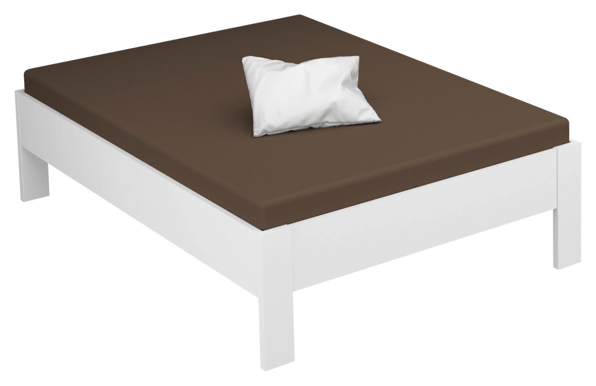 BETTRAHMEN 120/200 cm  in Weiß  - Weiß, Design, Holzwerkstoff (120/200cm) - Xora