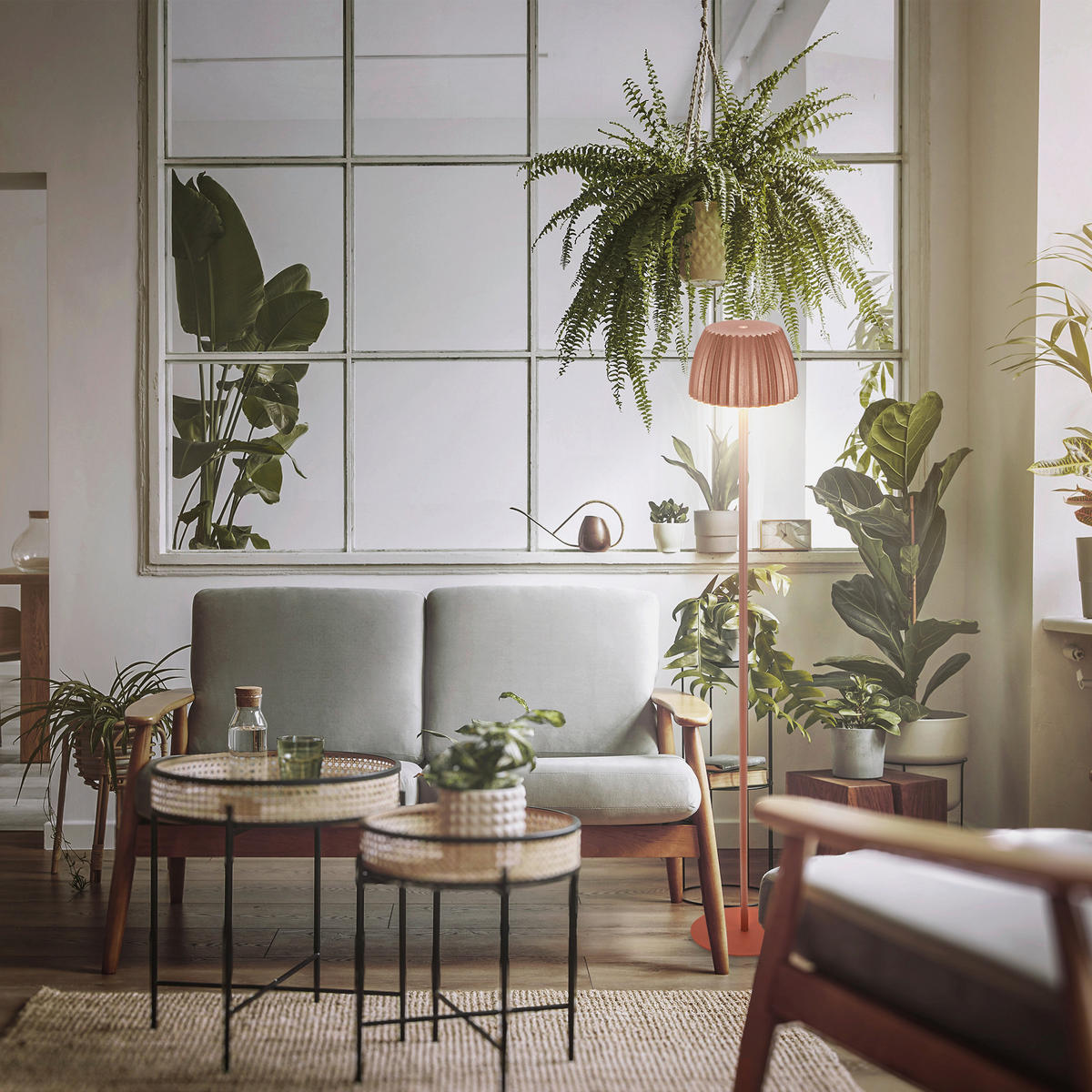 AKKU-STEHLEUCHTE 19/123,50 cm    - Kupferfarben, Basics, Kunststoff/Metall (19/123,50cm)