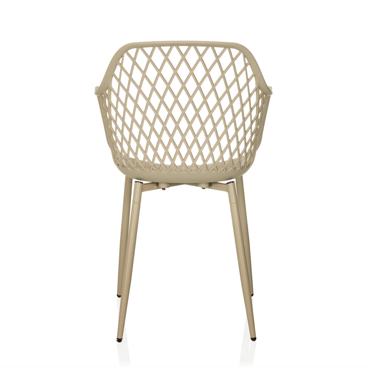 GARTENSTUHL Beige  - Beige, MODERN, Kunststoff/Metall (56/81/50cm) - MID.YOU