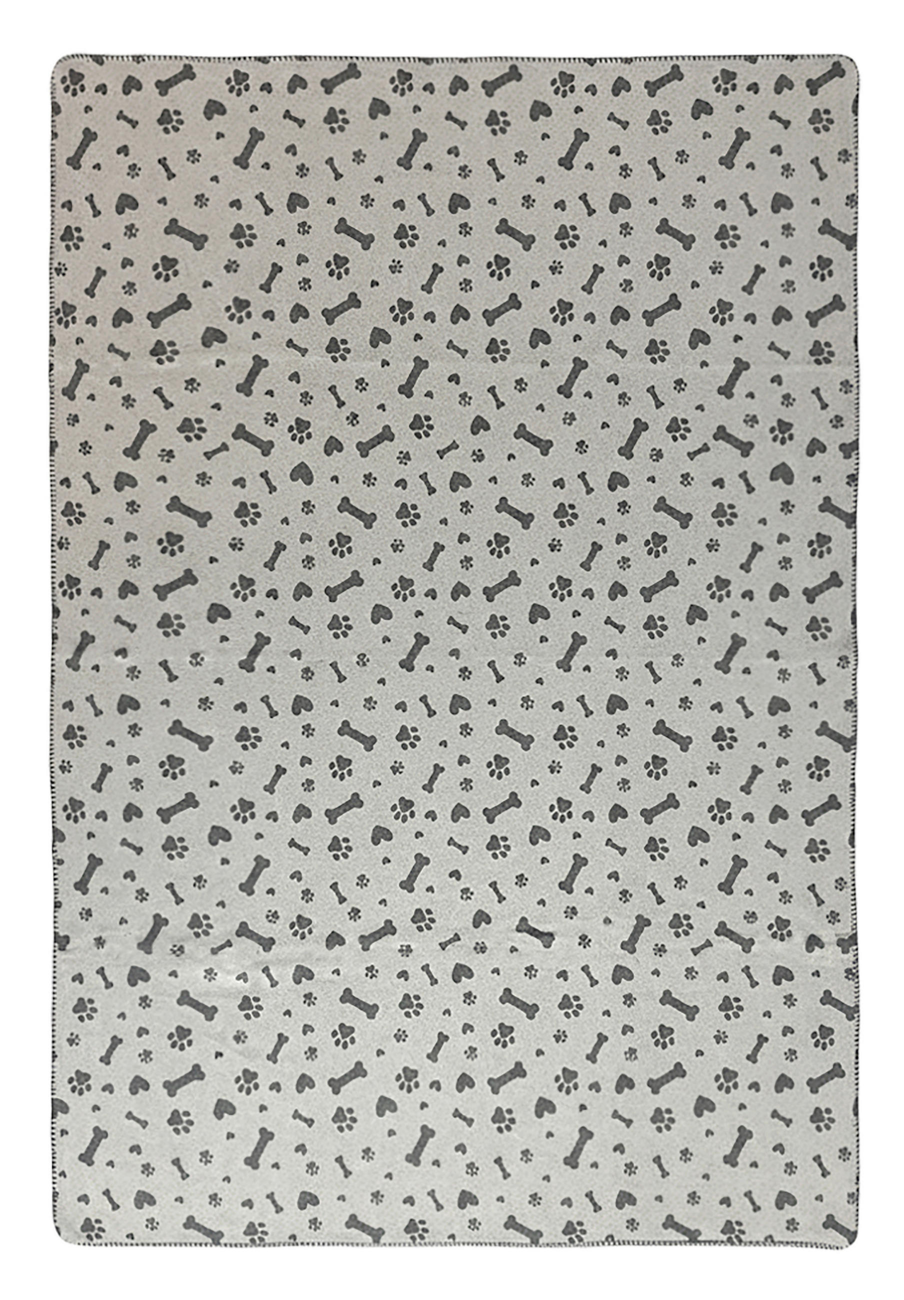 HUNDEDECKE - Schwarz/Grau, Basics, Textil (100/150cm) - Esposa