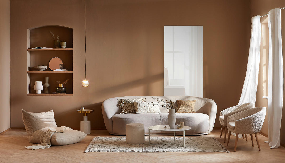 WANDSPIEGEL 100/200/2,5 cm    in rechteckig  - Schwarz, Trend, Glas/Holzwerkstoff (100/200/2,5cm) - Landscape