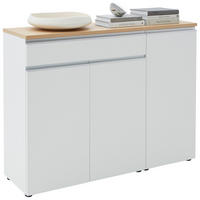 SIDEBOARD  in 135/102/41 cm  - Eichefarben/Silberfarben, Design, Holz/Holzwerkstoff (135/102/41cm) - Dieter Knoll