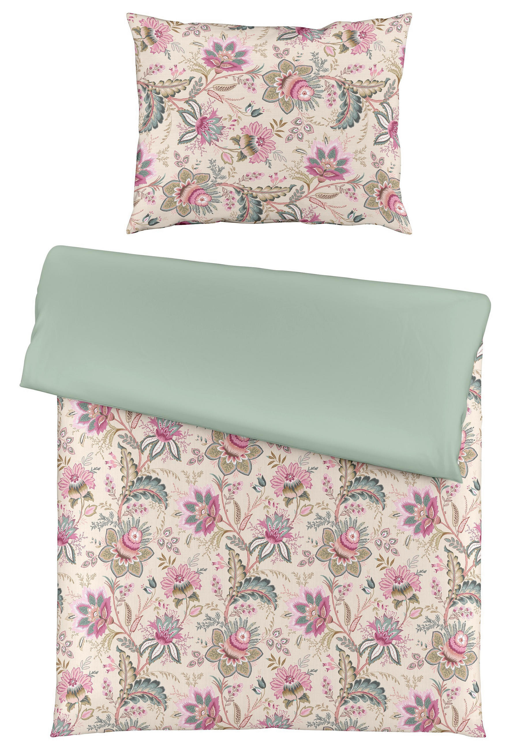 Fleuresse POSTEĽNÁ BIELIZEŇ, makosatén, tyrkysová, staroružová, béžová, olivovozelená, 140/220 cm