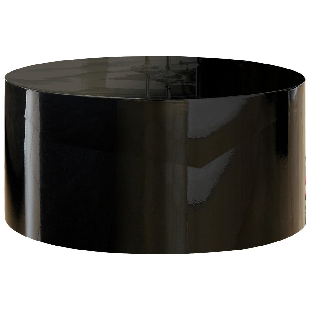 COUCHTISCH 60/60/30 cm rund Schwarz Hochglanz  - Schwarz Hochglanz, Design, Holzwerkstoff (60/60/30cm) - Livetastic