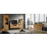 VITRINE in Eichefarben - Chromfarben/Eichefarben, Design, Glas/Holzwerkstoff (67/205/38cm) - Hom`in VITRINE in Eichefarben - Chromfarben/Eichefarben, Design, Glas/Holzwerkstoff (67/205/38cm) - Hom`in