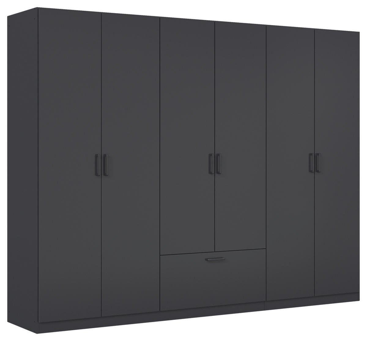 KLEIDERSCHRANK in Grau  - Grau, Basics, Holzwerkstoff/Metall (271/210/54cm) - Boxxx
