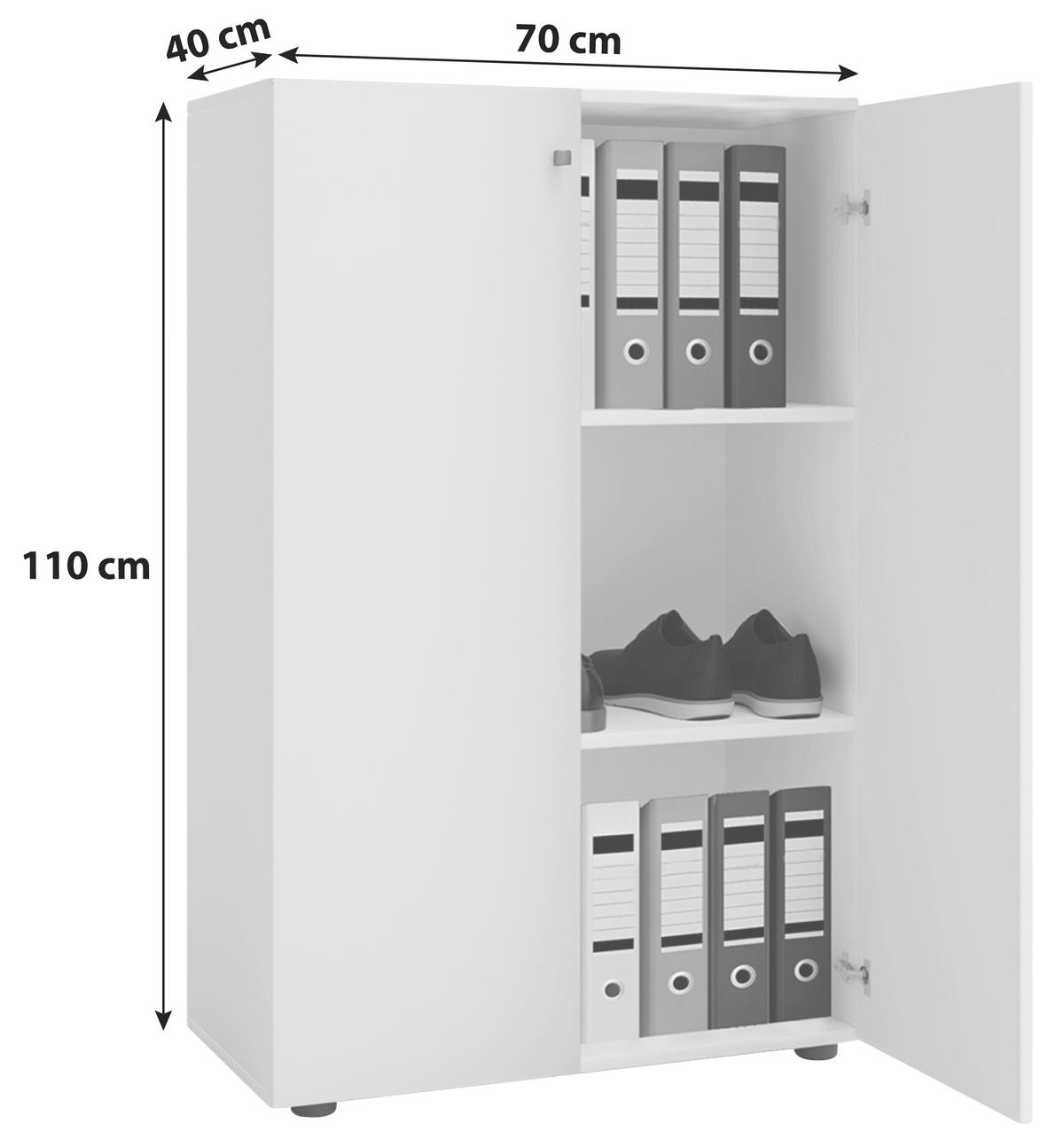 AKTENSCHRANK Sonoma Eiche  - Sonoma Eiche, Basics, Holzwerkstoff (70/110/39cm) - MID.YOU