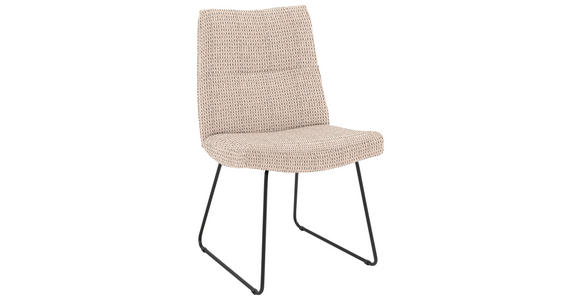 STUHL - Greige/Hellgrau, Design, Textil/Metall (50/90/68cm) - Valnatura