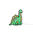 LED-DEKOLEUCHTE Dinosaur 30,5/33,4 cm  - Gelb/Grün, LIFESTYLE, Kunststoff/Metall (30,5/33,4cm) - Novel