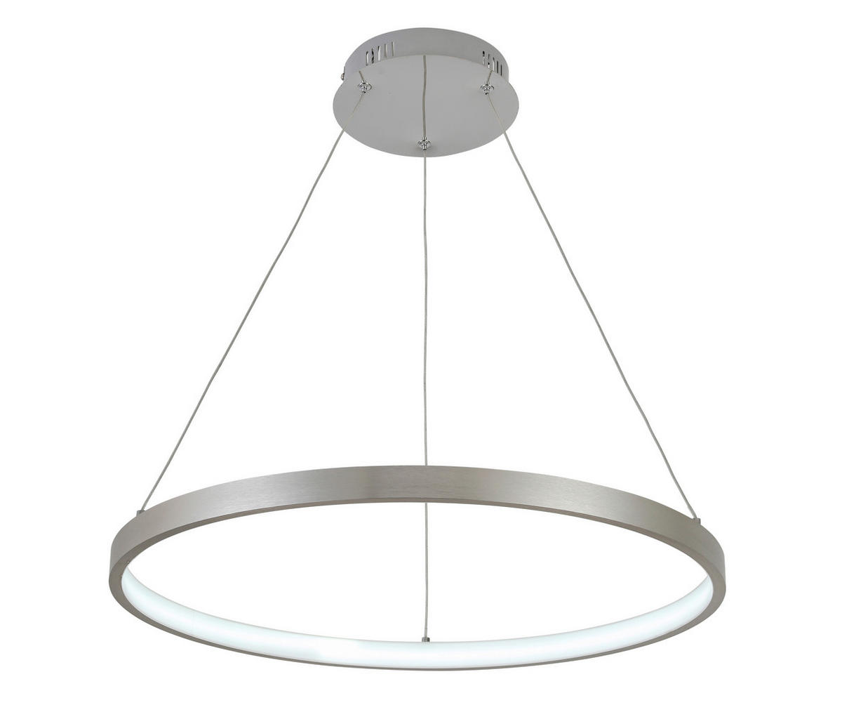 LED-HÄNGELEUCHTE 60/120 cm  - Alufarben, Design, Kunststoff/Metall (60/120cm) - Novel