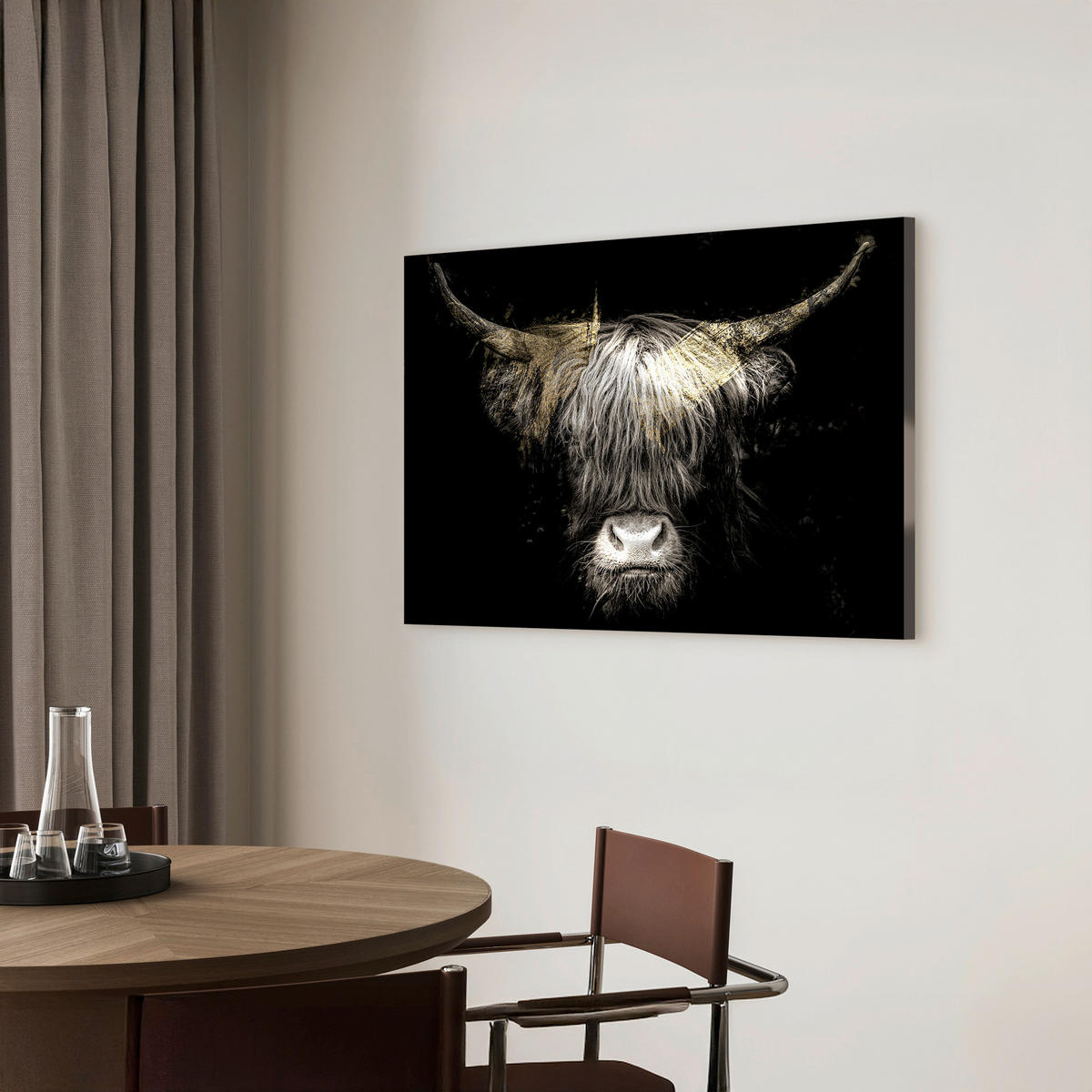 LEINWANDBILD Tiere 85/113 cm  - Multicolor/Schwarz, Basics, Holz/Textil (85/113cm)