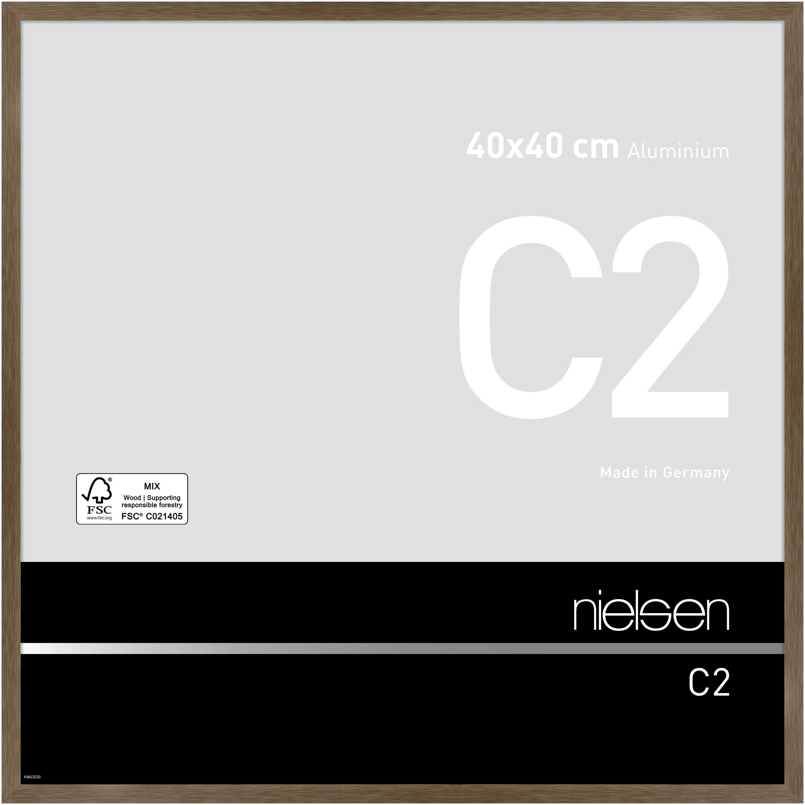 Nielsen Rahmen Braun 41.54x41.54x2.5 cm