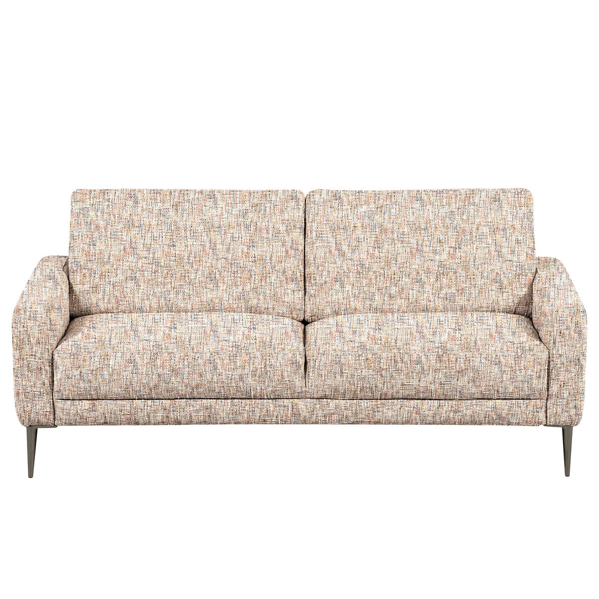 3-SITZER-SOFA Webstoff Blau, Gelb, Rot, Weiss  - Blau/Weiss, Design, Textil/Metall (187/85/92cm) - Livetastic