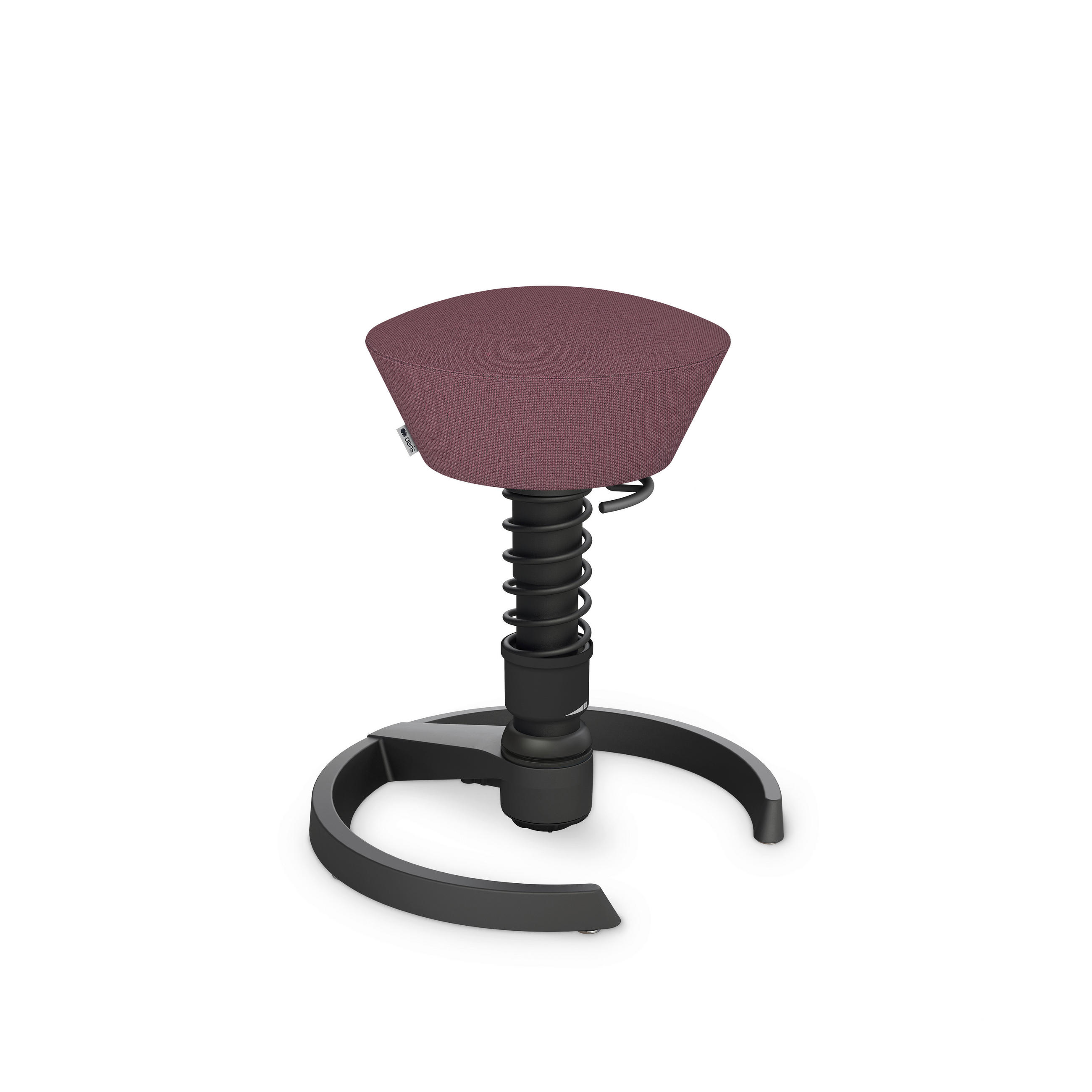 BÜROHOCKER 55/45,66/55 cm  - Flieder/Schwarz, Basics, Textil/Metall (55/45,66/55cm) - Aeris