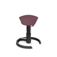 BÜROHOCKER recycel-Polyester Schwarz, Flieder  - Flieder/Schwarz, Basics, Textil/Metall (55/45,66/55cm) - Aeris