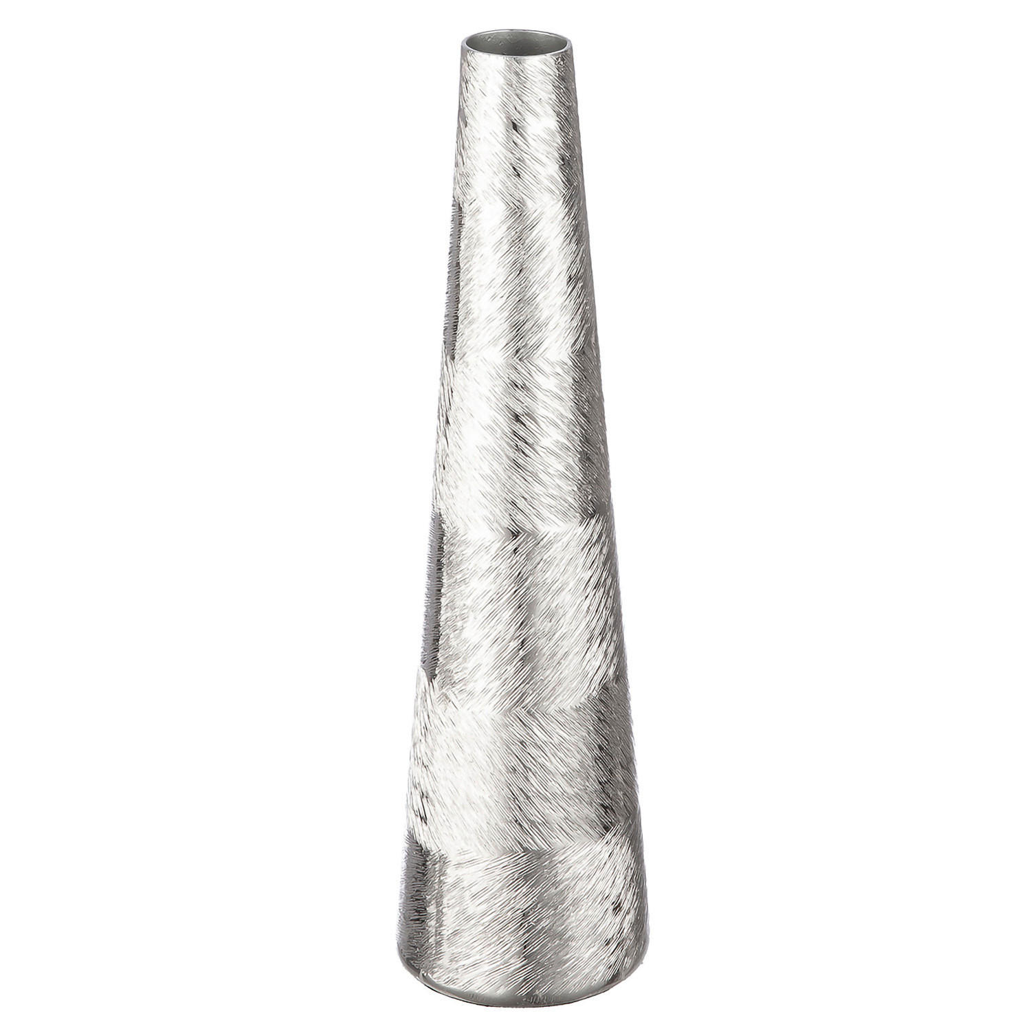 VASE  - Silberfarben, Basics, Metall (10/38cm)