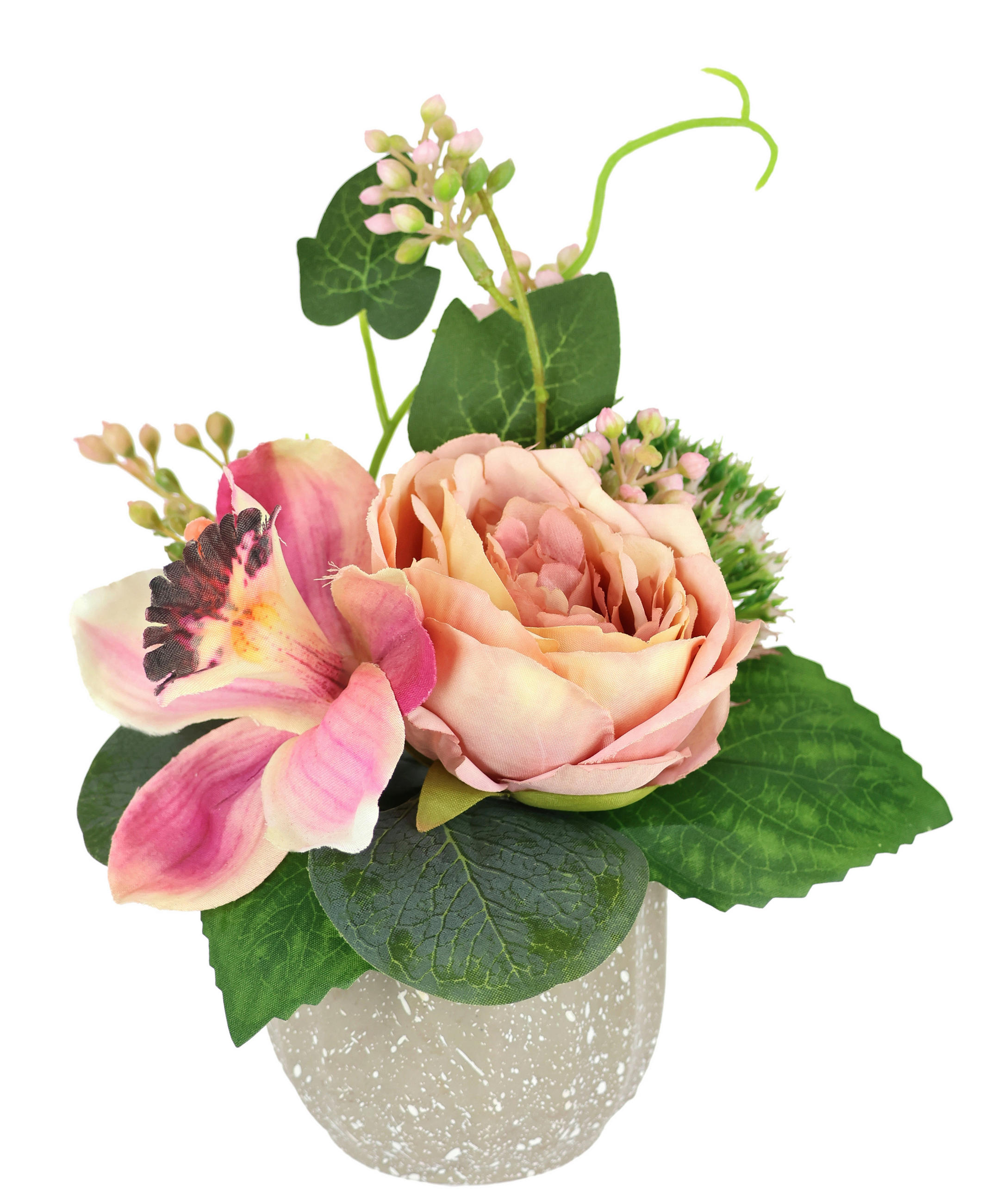 KUNSTBLUME  - Mauve, Basics, Textil (14/16cm)