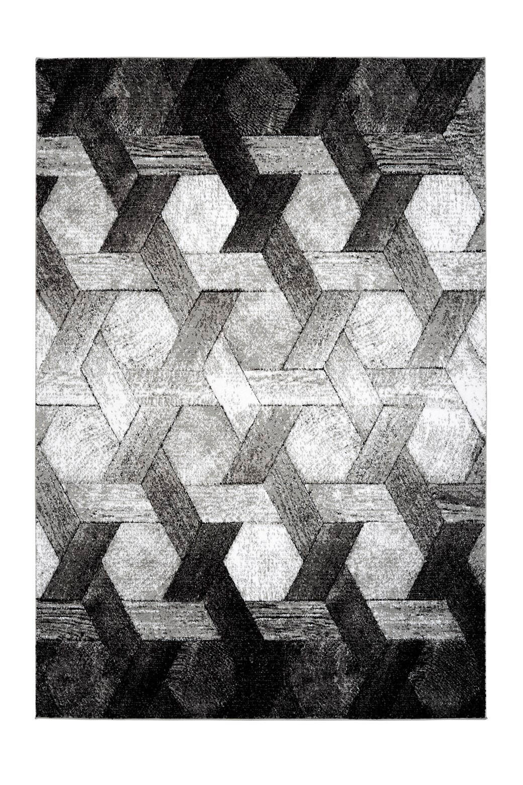 KOBEREC, 160/230 cm, šedá - šedá, Konvenční, textil (160/230cm)