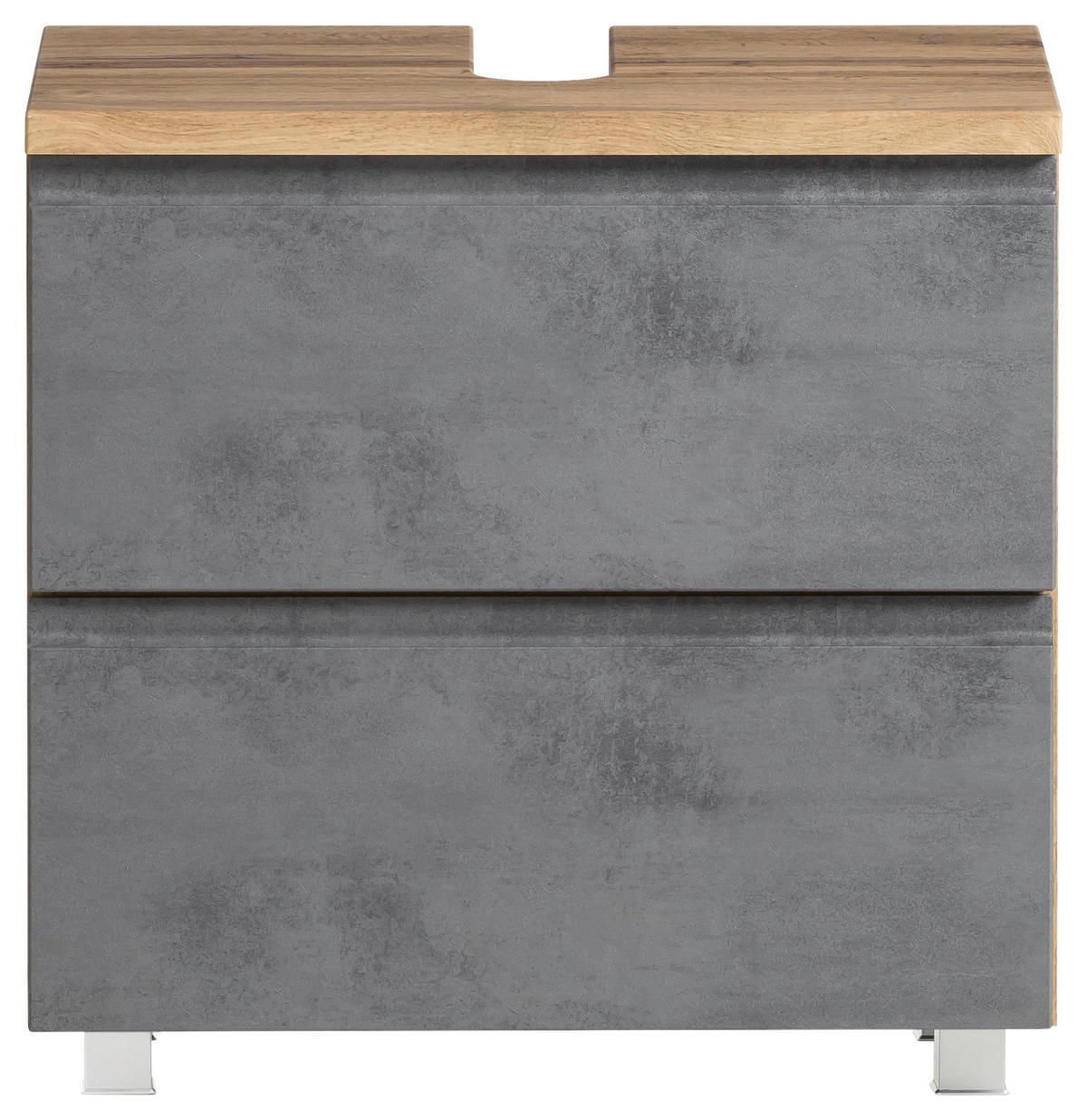 WASCHBECKENUNTERSCHRANK 60/56/35 cm  - Eiche Wotan/Hellgrau, MODERN, Holzwerkstoff (60/56/35cm) - Held