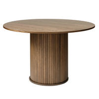 MATBORD i trämaterial 120/120/75 cm   - ekfärgad, Trend, trämaterial (120/120/75cm) - home24
