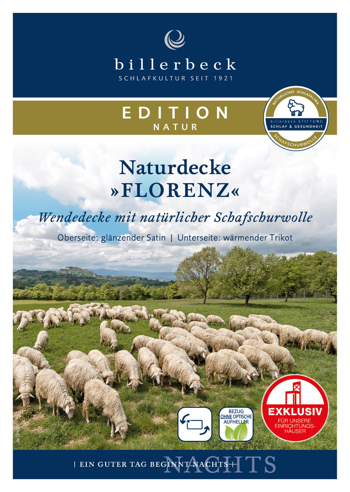 GANZJAHRESDECKE FLORENZ UNO 155/220 cm  - KONVENTIONELL, Textil (155/220cm) - Billerbeck