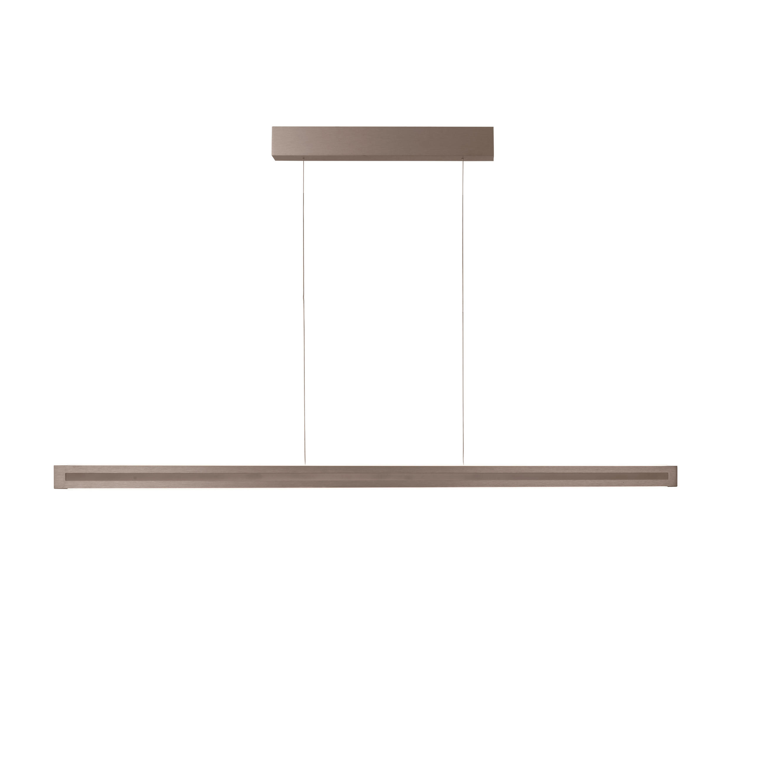 LED-HÄNGELEUCHTE Aera 118/180/4,5 cm  - Bronzefarben, Design, Metall (118/180/4,5cm) - Grossmann