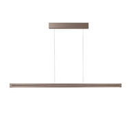 LED-HÄNGELEUCHTE Aera 118/180/4,5 cm  - Bronzefarben, Design, Metall (118/180/4,5cm) - Grossmann