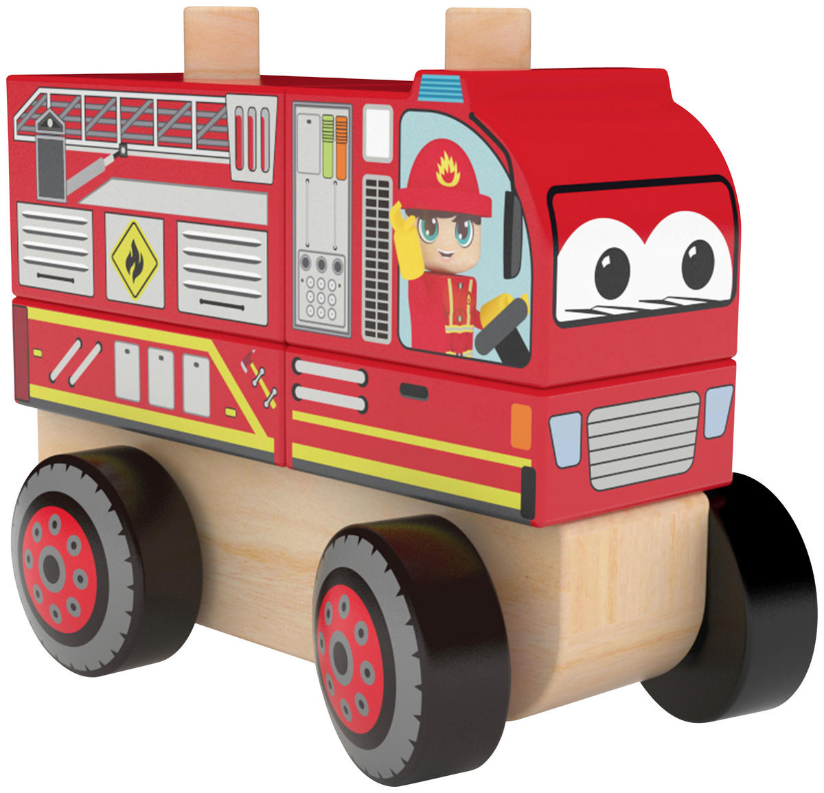 BRANDBIL  - multicolor, Basics, metall/trä (12/6/10cm)