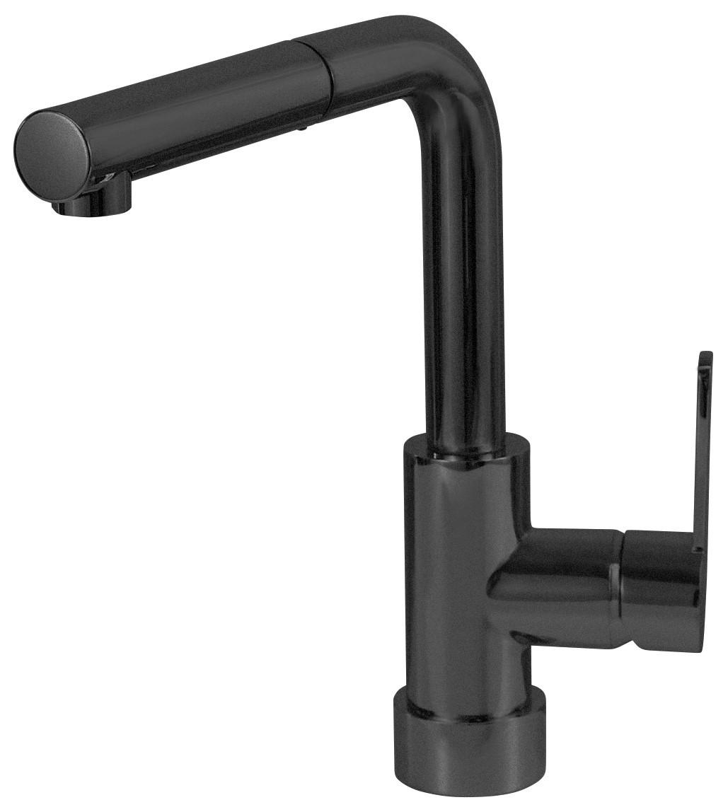 KÜCHENARMATUR 55509-S  - Schwarz, Basics, Metall (12/26/28,3cm)