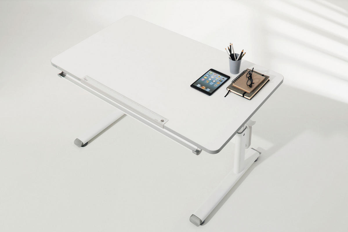 JUGENDSCHREIBTISCH 120/70/53-79 cm  - Weiß, Basics, Holzwerkstoff/Kunststoff (120/70/53-79cm) - Paidi