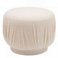 HOCKER Textil Creme  - Creme, Design, Textil (50/40/50cm) - Livetastic