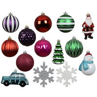 CHRISTBAUMKUGEL-SET  - Multicolor, Basics, Kunststoff (8/8/0cm)