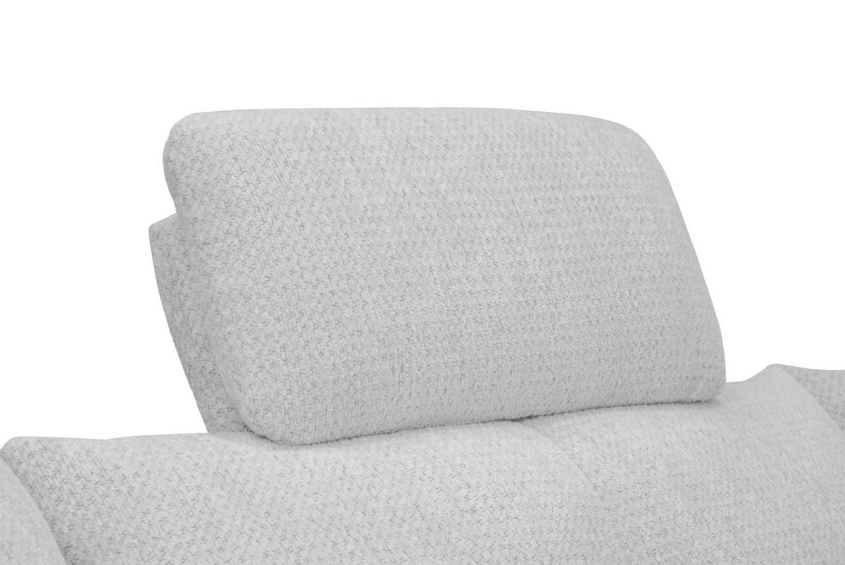 KOPFSTÜTZE - Silberfarben, KONVENTIONELL, Textil (55/28/18cm) - Hom`in