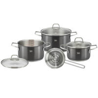 KOCHTOPFSET Twice Select 4-teilig  - Basics, Metall (27/20,5/53,5cm) - ELO