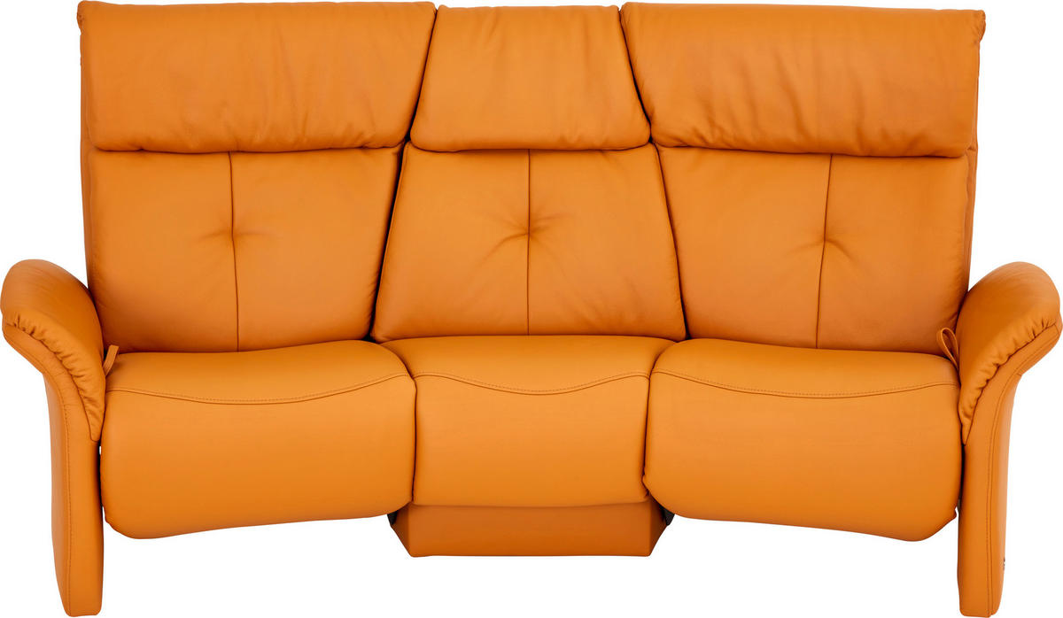 TRAPEZSOFA Echtleder Gelb  - Gelb, Konventionell, Leder (208/107/103cm) - Himolla Komfortklass