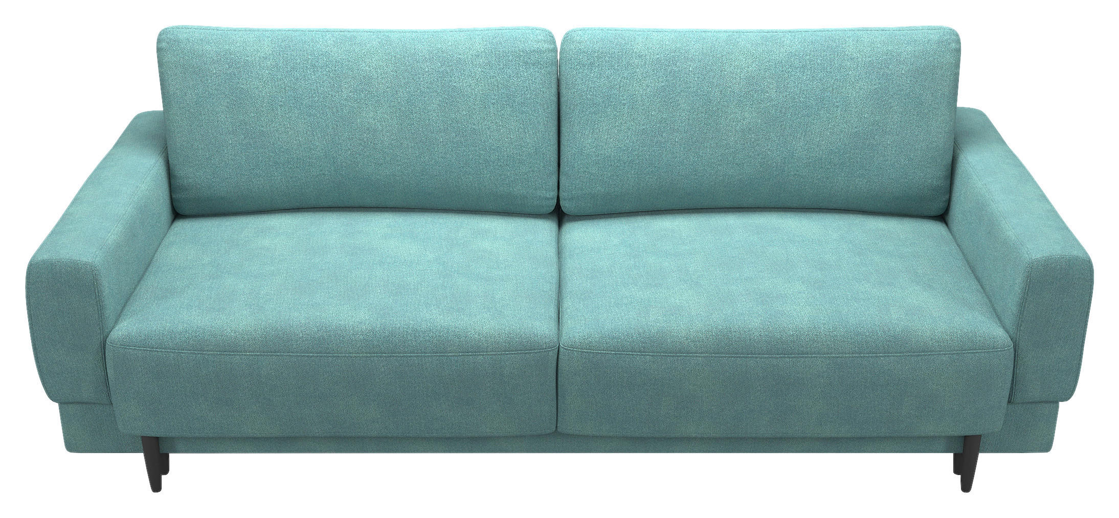SCHLAFSOFA Mintgrün  - Schwarz/Mintgrün, Design, Textil (238/90/102cm) - MID.YOU