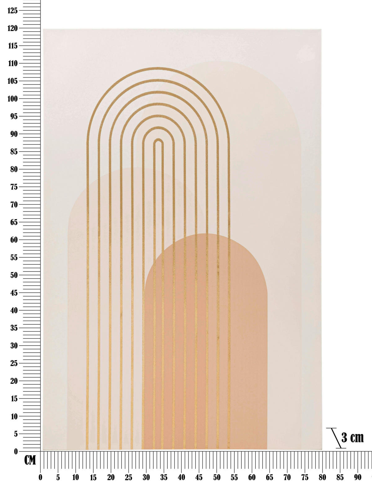 LEINWANDBILD Abstraktes  - Basics, Holz/Textil (80/120/3cm)