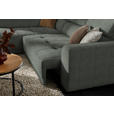 ECKSOFA in Struktur Grau  205/284 cm  - Schwarz/Grau, Design, Kunststoff/Textil (205/284cm) - Xora